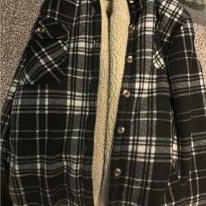 Flannel and Sherpa jacket